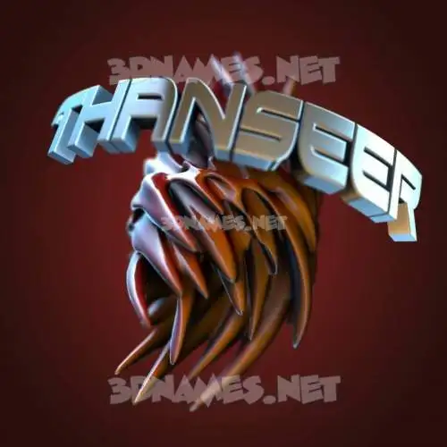 thanseer in Red Twisted style - 3D name wallpaper thanseer in Red Twisted style - 3D name wallpaper