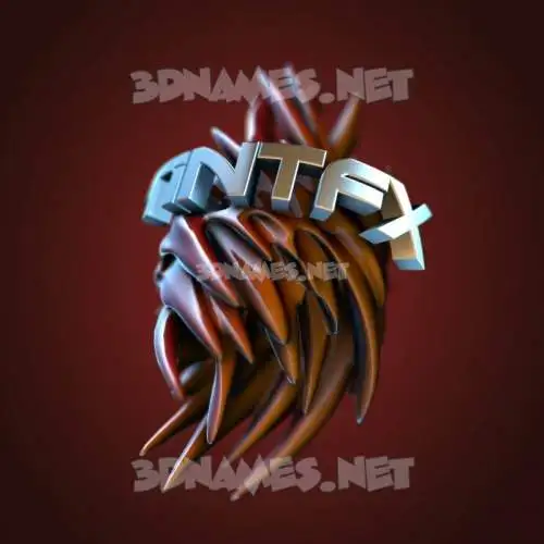 tintfx in Red Twisted style - 3D name wallpaper