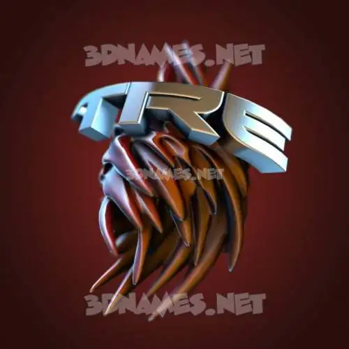 tre in Red Twisted style - 3D name wallpaper tre in Red Twisted style - 3D name wallpaper