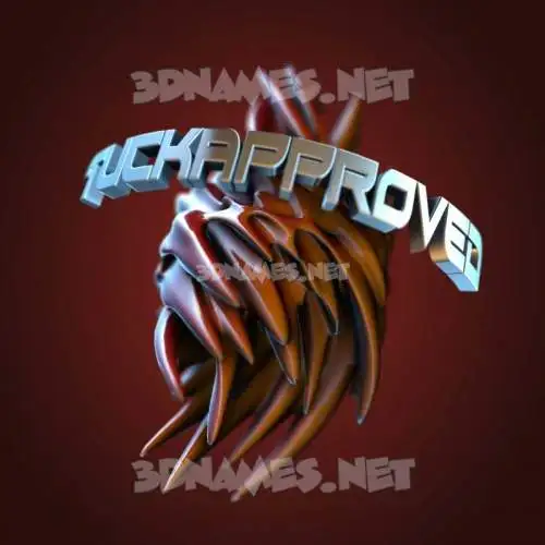 tuckapproved in Red Twisted style - 3D name wallpaper tuckapproved in Red Twisted style - 3D name wallpaper