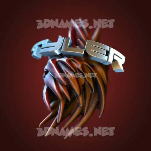 tyler in Red Twisted style - 3D name wallpaper tyler in Red Twisted style - 3D name wallpaper