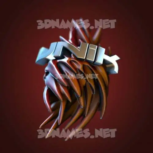 unik in Red Twisted style - 3D name wallpaper unik in Red Twisted style - 3D name wallpaper