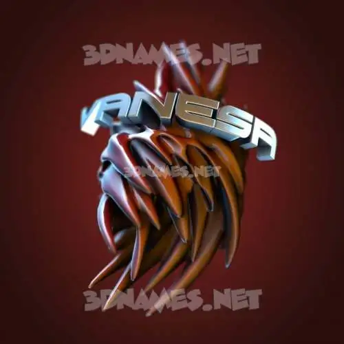 vanesa in Red Twisted style - 3D name wallpaper vanesa in Red Twisted style - 3D name wallpaper
