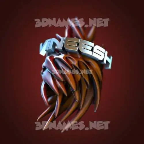 vineesh in Red Twisted style - 3D name wallpaper vineesh in Red Twisted style - 3D name wallpaper