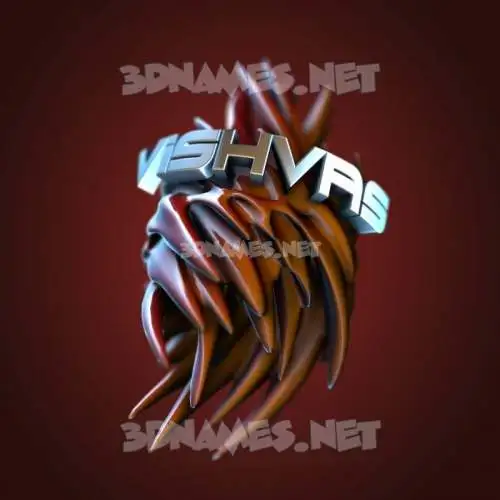 vishvas in Red Twisted style - 3D name wallpaper vishvas in Red Twisted style - 3D name wallpaper