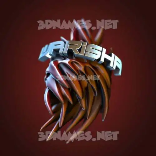 warisha in Red Twisted style - 3D name wallpaper warisha in Red Twisted style - 3D name wallpaper