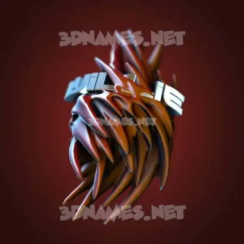 willie in Red Twisted style - 3D name wallpaper