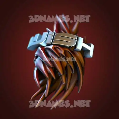 wish in Red Twisted style - 3D name wallpaper wish in Red Twisted style - 3D name wallpaper