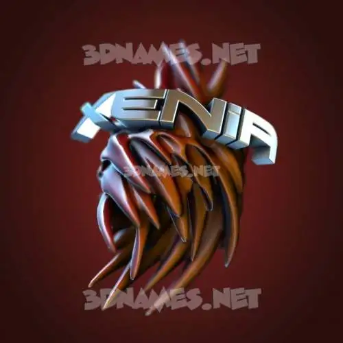 xenia in Red Twisted style - 3D name wallpaper xenia in Red Twisted style - 3D name wallpaper