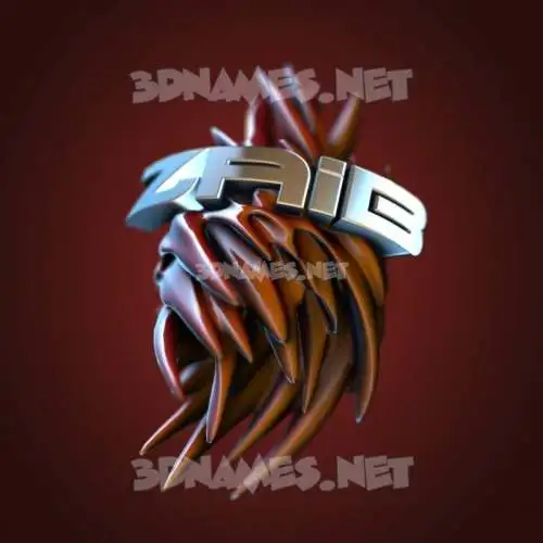 zaib in Red Twisted style - 3D name wallpaper zaib in Red Twisted style - 3D name wallpaper