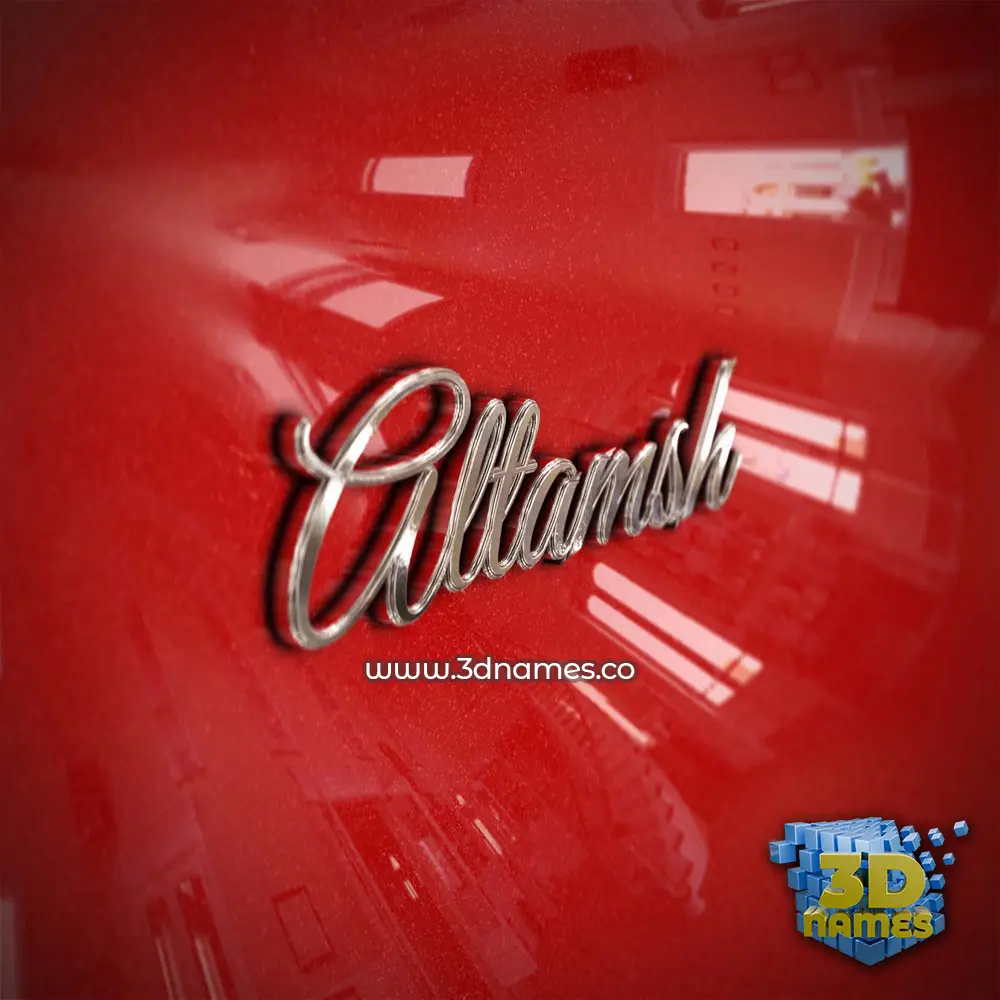 altamsh in Car Paint style - 3D name wallpaper