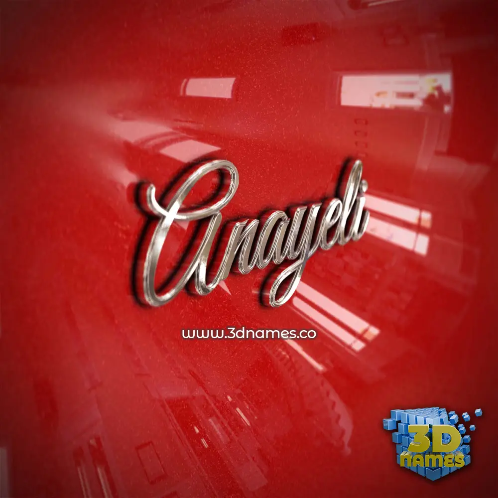 anayeli in Car Paint style - 3D name wallpaper anayeli in Car Paint style - 3D name wallpaper