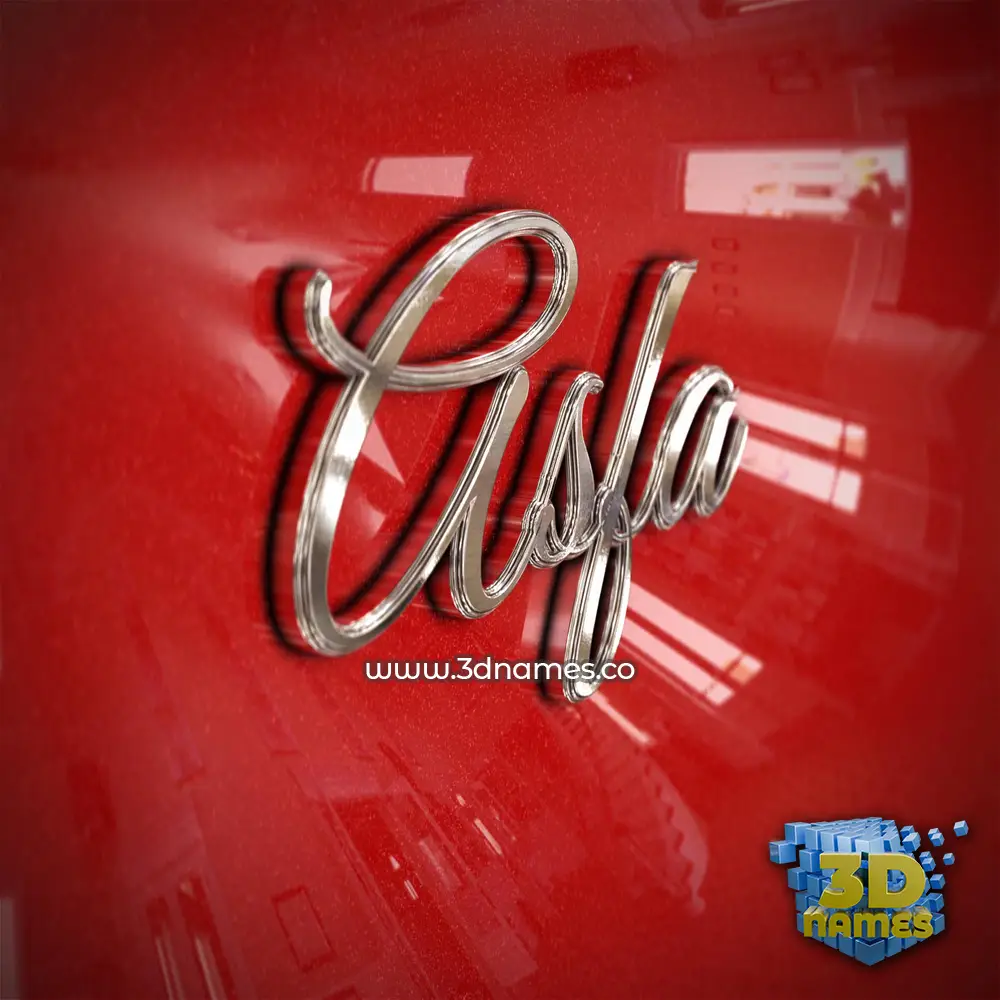 asfa in Car Paint style - 3D name wallpaper