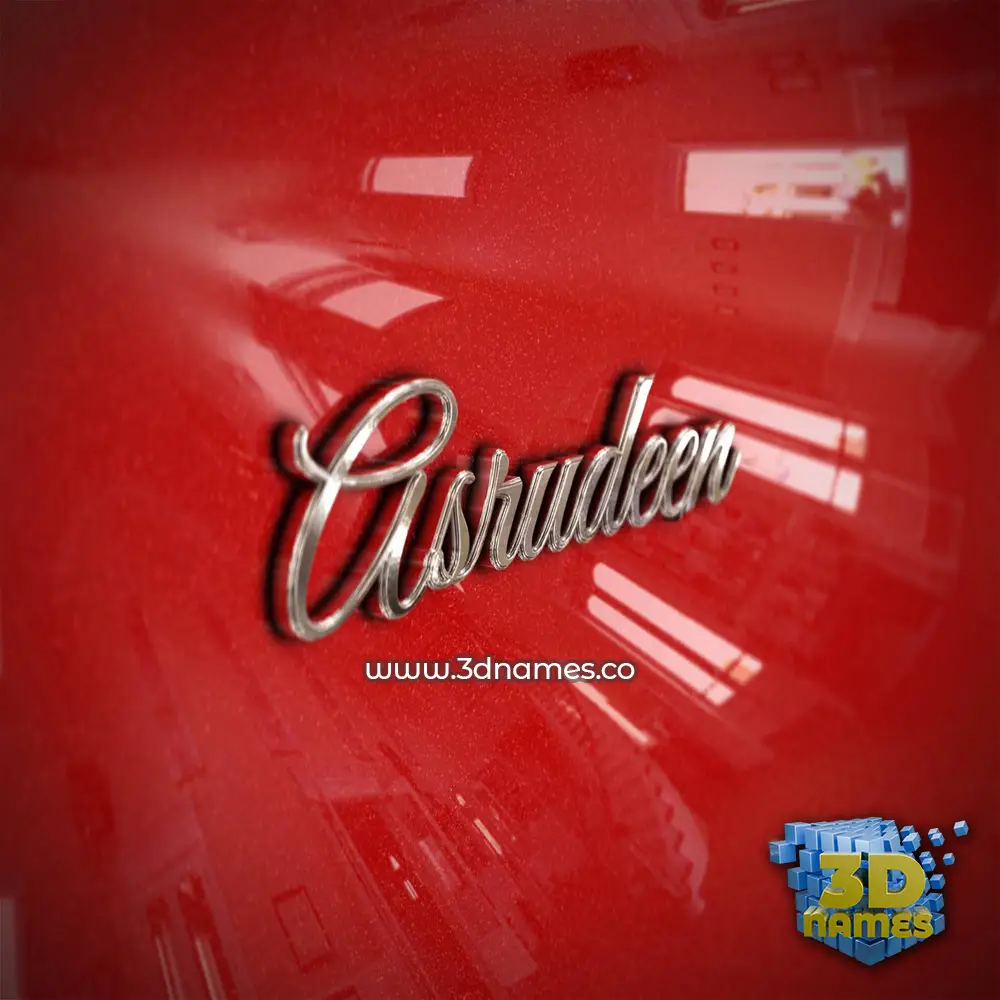 asrudeen in Car Paint style - 3D name wallpaper asrudeen in Car Paint style - 3D name wallpaper