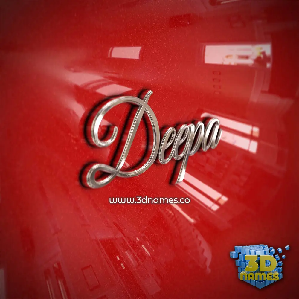 deepa in Car Paint style - 3D name wallpaper deepa in Car Paint style - 3D name wallpaper