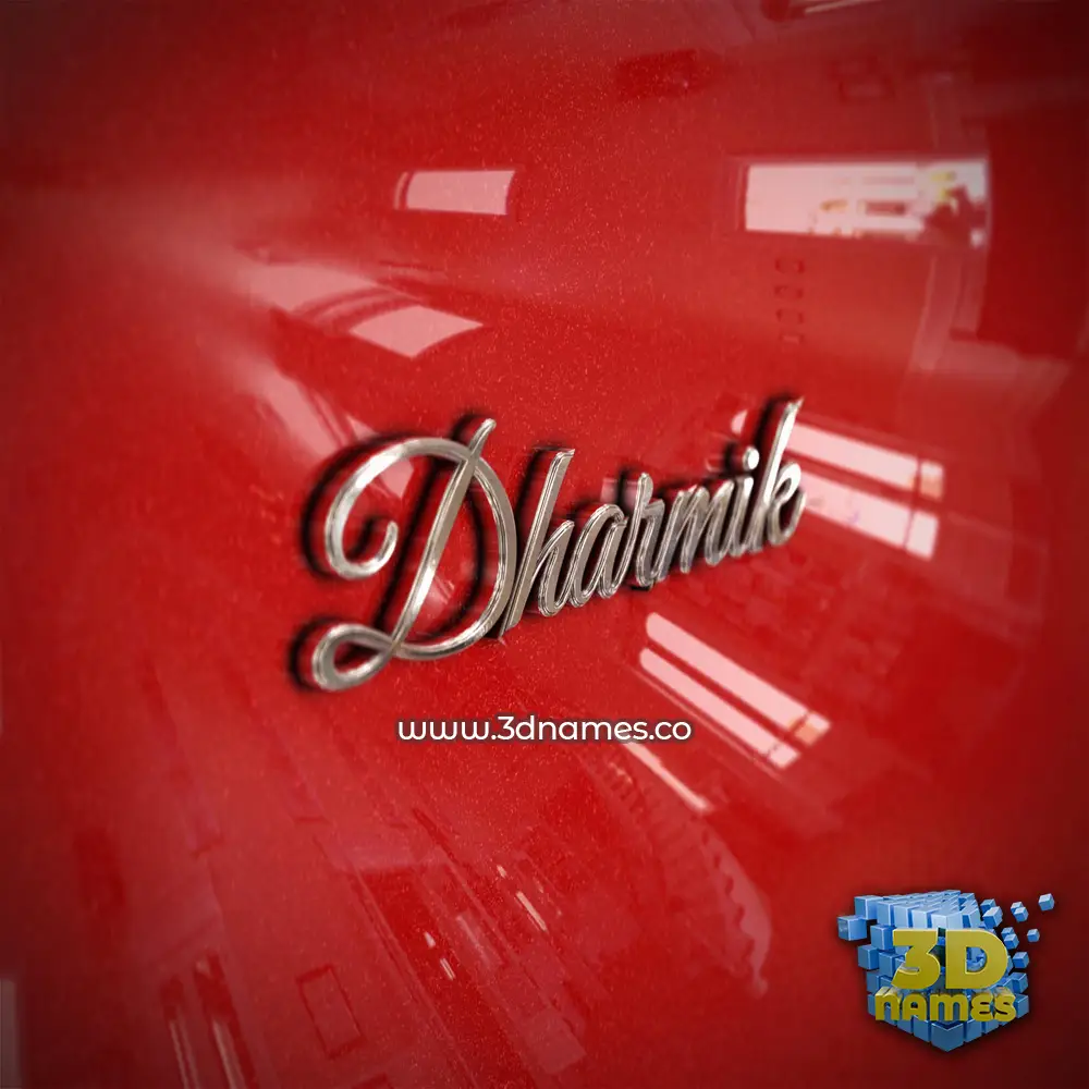 dharmik in Car Paint style - 3D name wallpaper dharmik in Car Paint style - 3D name wallpaper