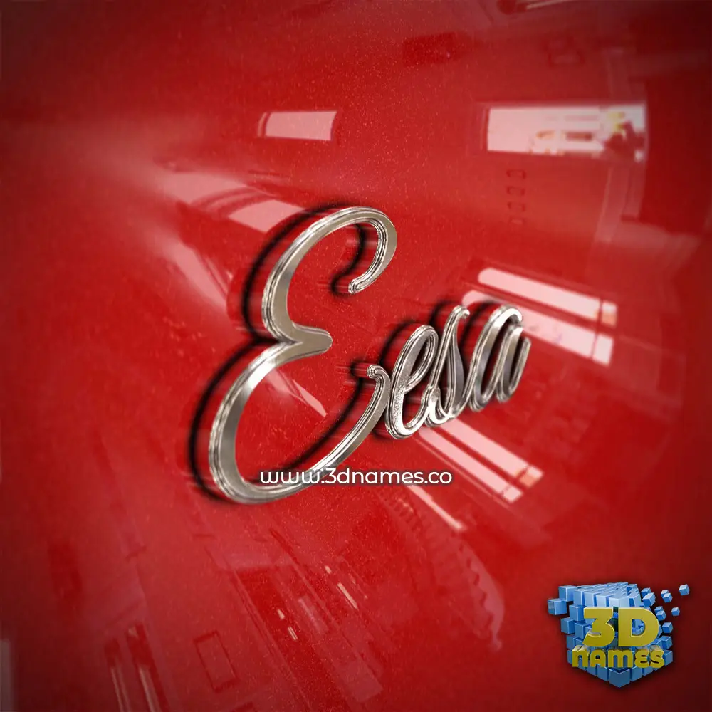 eesa in Car Paint style - 3D name wallpaper eesa in Car Paint style - 3D name wallpaper