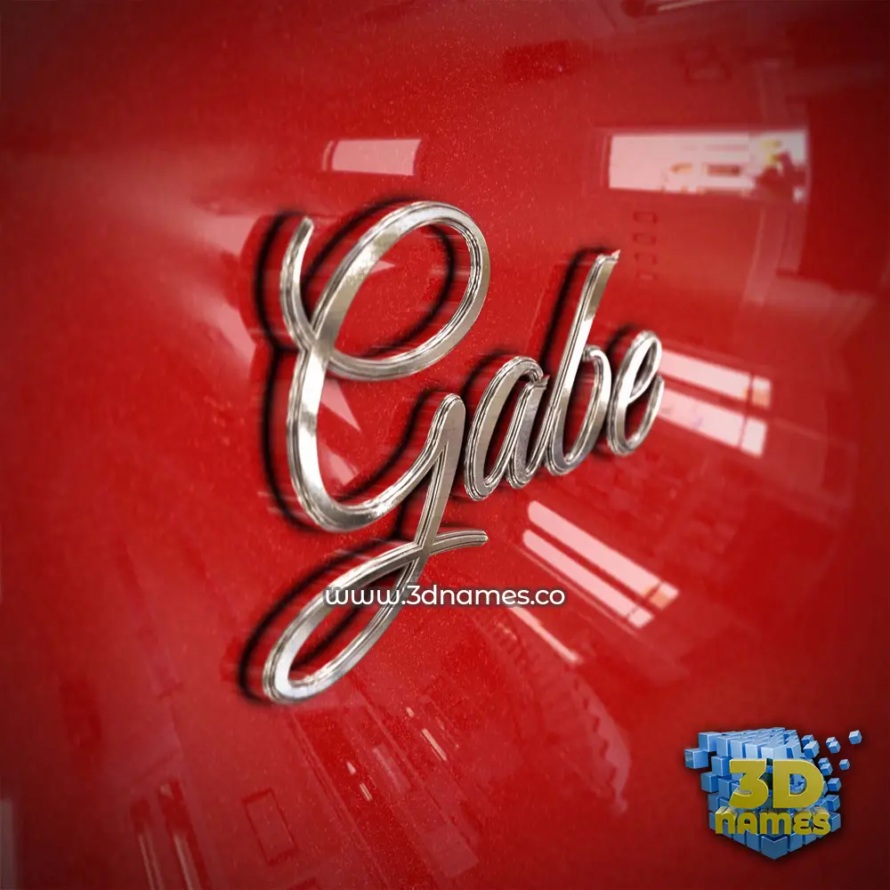 gabe in Car Paint style - 3D name wallpaper gabe in Car Paint style - 3D name wallpaper