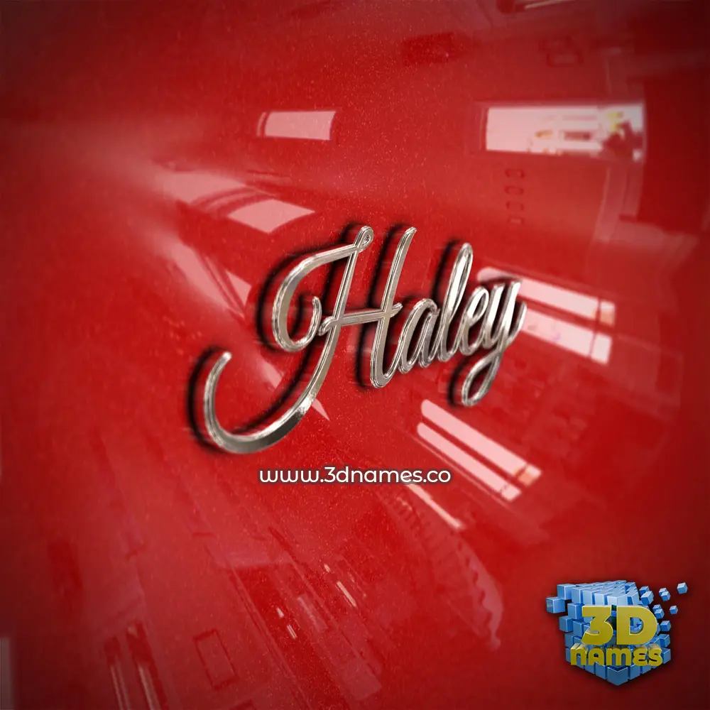 haley in Car Paint style - 3D name wallpaper haley in Car Paint style - 3D name wallpaper