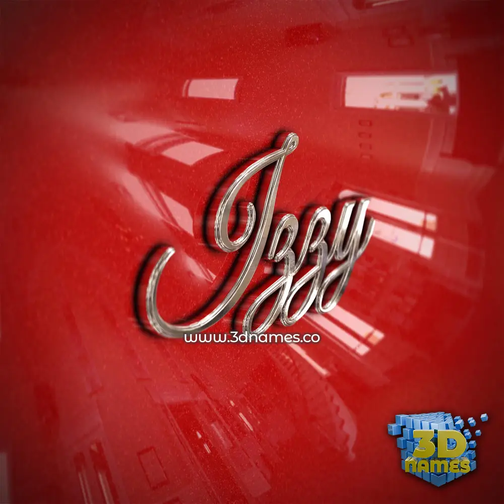 izzy in Car Paint style - 3D name wallpaper izzy in Car Paint style - 3D name wallpaper