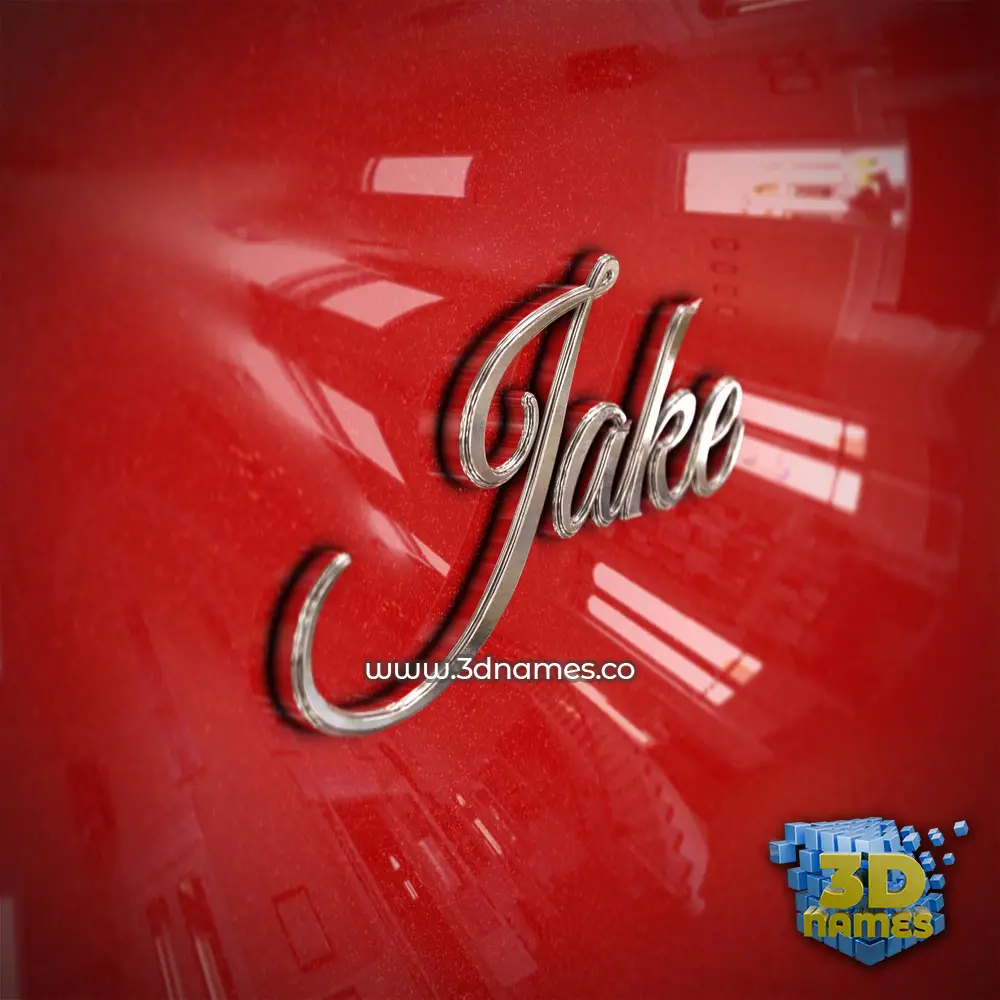jake in Car Paint style - 3D name wallpaper jake in Car Paint style - 3D name wallpaper