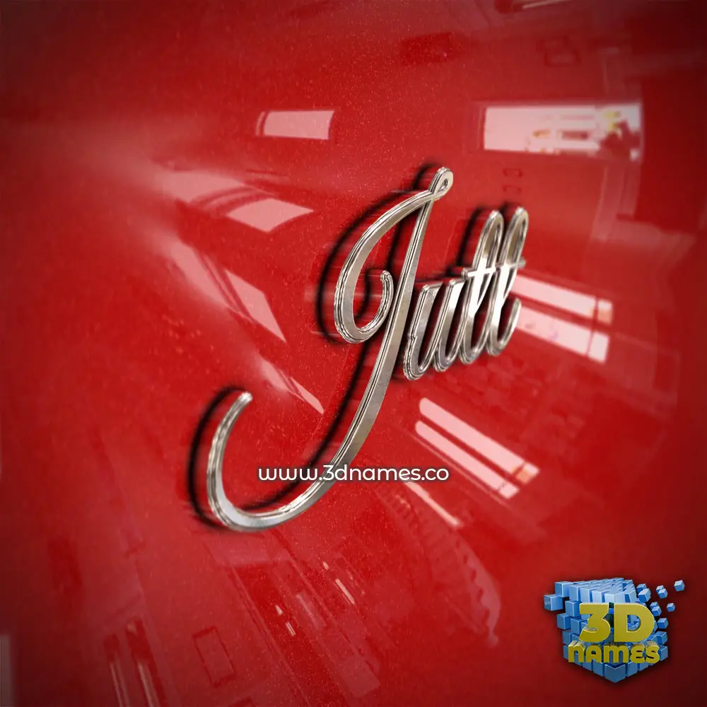 jutt in Car Paint style - 3D name wallpaper jutt in Car Paint style - 3D name wallpaper