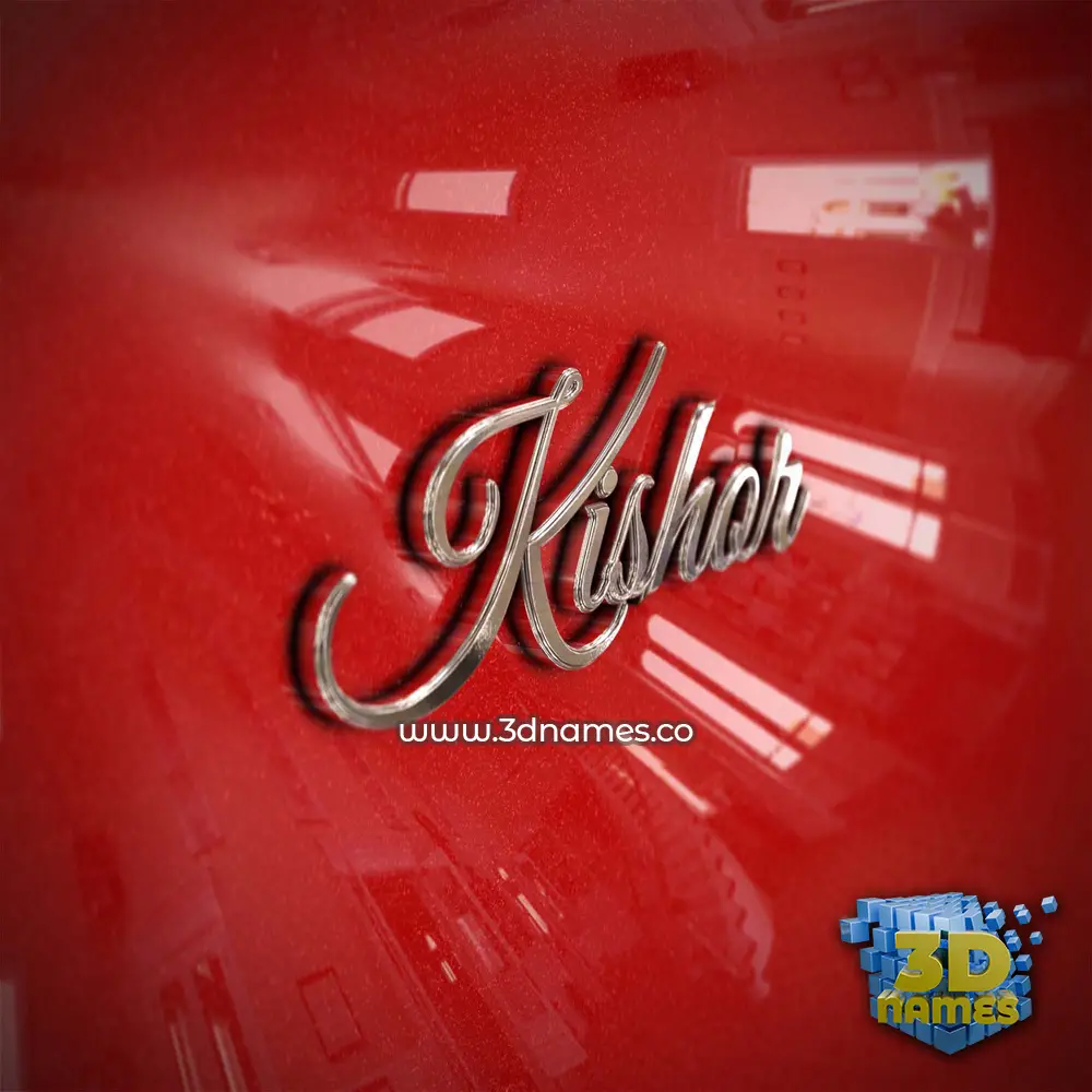kishor in Car Paint style - 3D name wallpaper kishor in Car Paint style - 3D name wallpaper