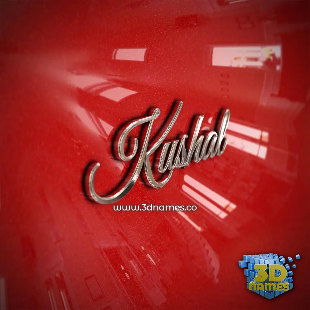 kushal in Car Paint style - 3D name wallpaper kushal in Car Paint style - 3D name wallpaper