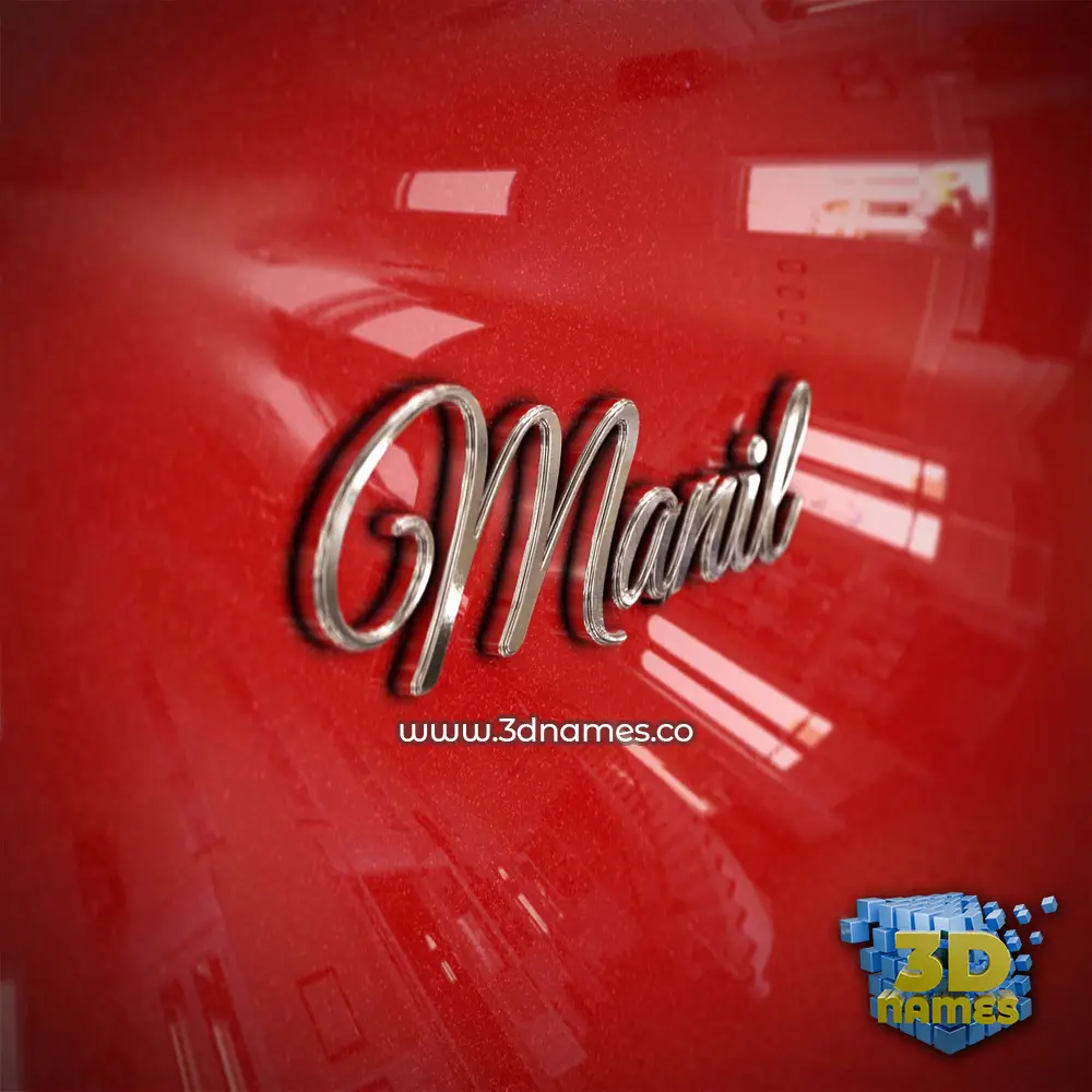 manil in Car Paint style - 3D name wallpaper manil in Car Paint style - 3D name wallpaper