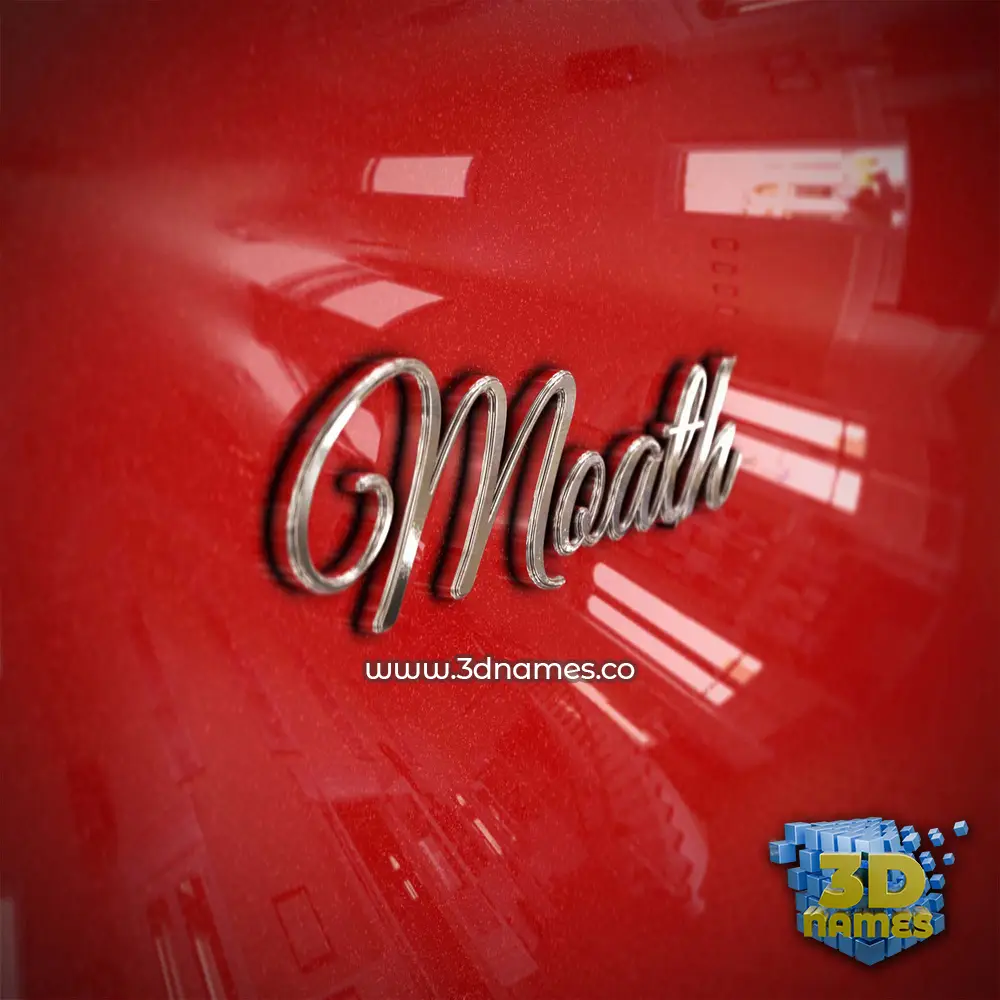 moath in Car Paint style - 3D name wallpaper moath in Car Paint style - 3D name wallpaper