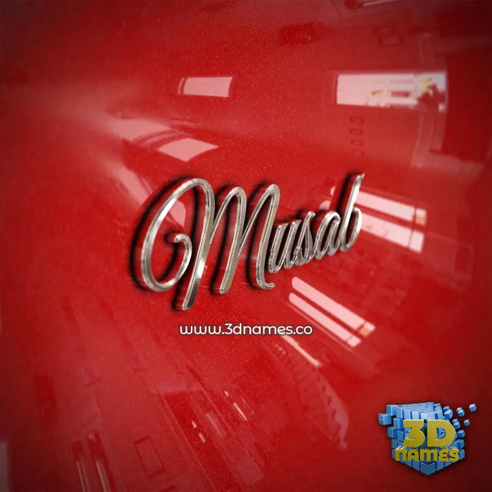 musab in Car Paint style - 3D name wallpaper musab in Car Paint style - 3D name wallpaper