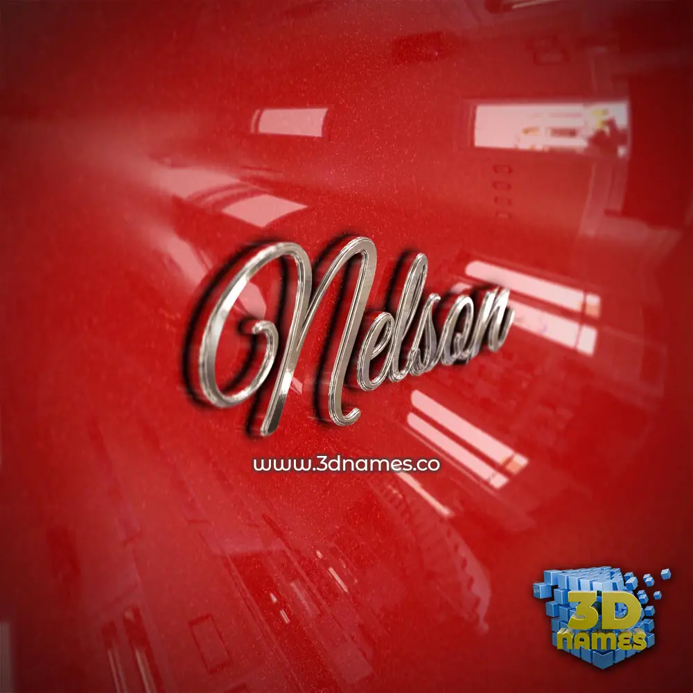 nelson in Car Paint style - 3D name wallpaper