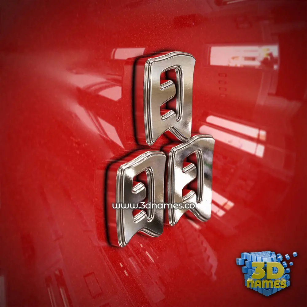 晶 in Car Paint style - 3D name wallpaper