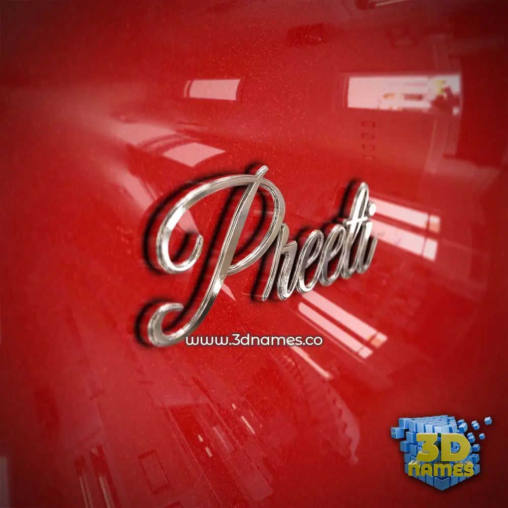 preeti in Car Paint style - 3D name wallpaper preeti in Car Paint style - 3D name wallpaper