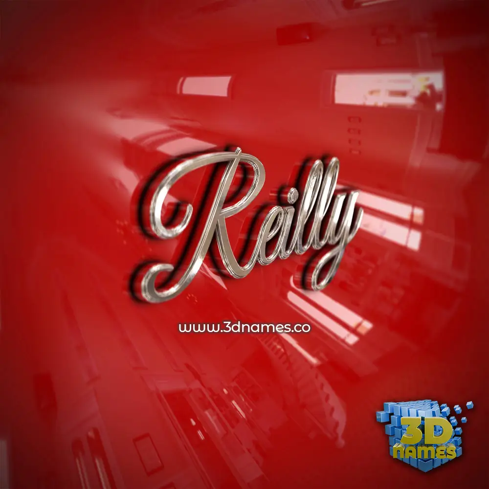 reilly in Car Paint style - 3D name wallpaper