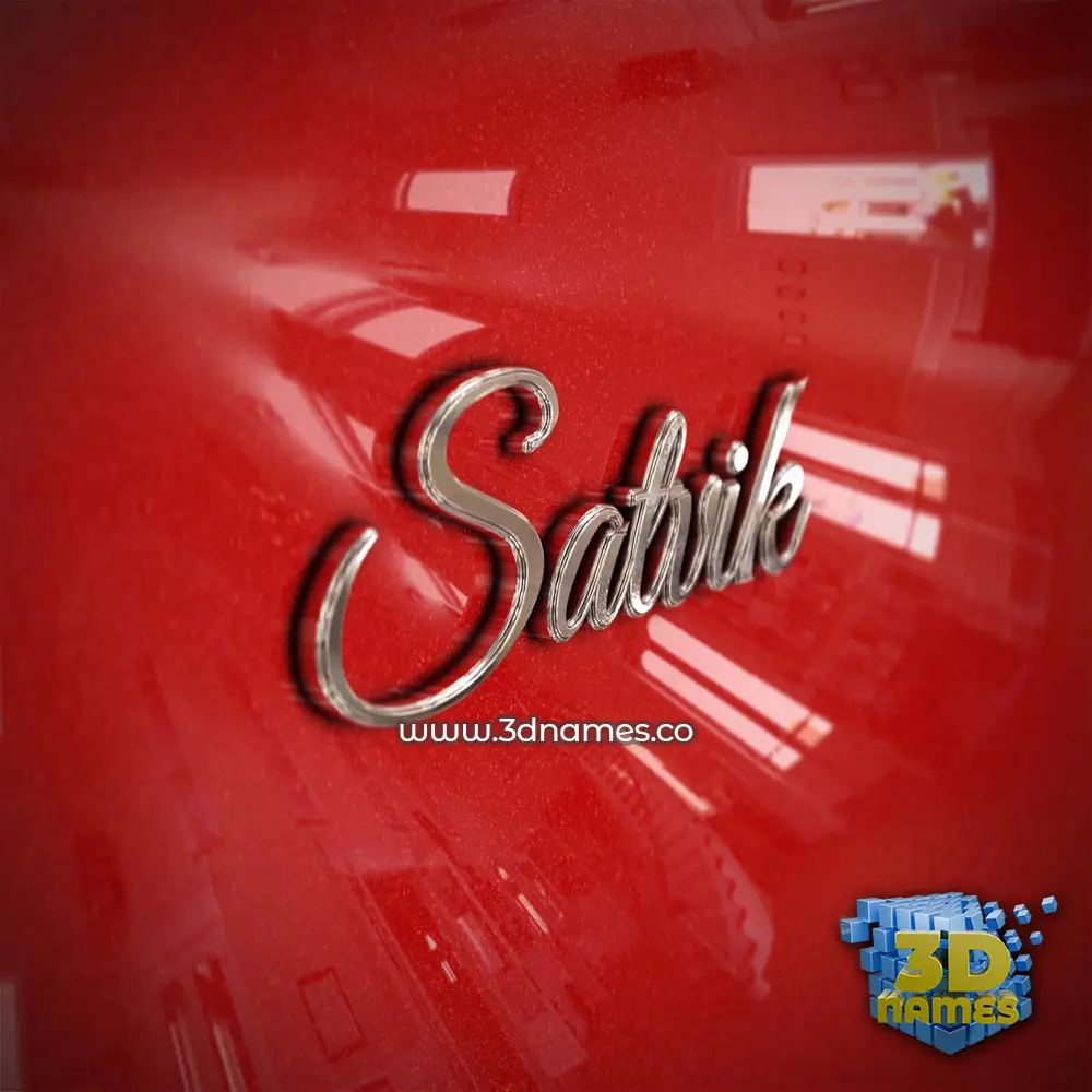satvik in Car Paint style - 3D name wallpaper satvik in Car Paint style - 3D name wallpaper