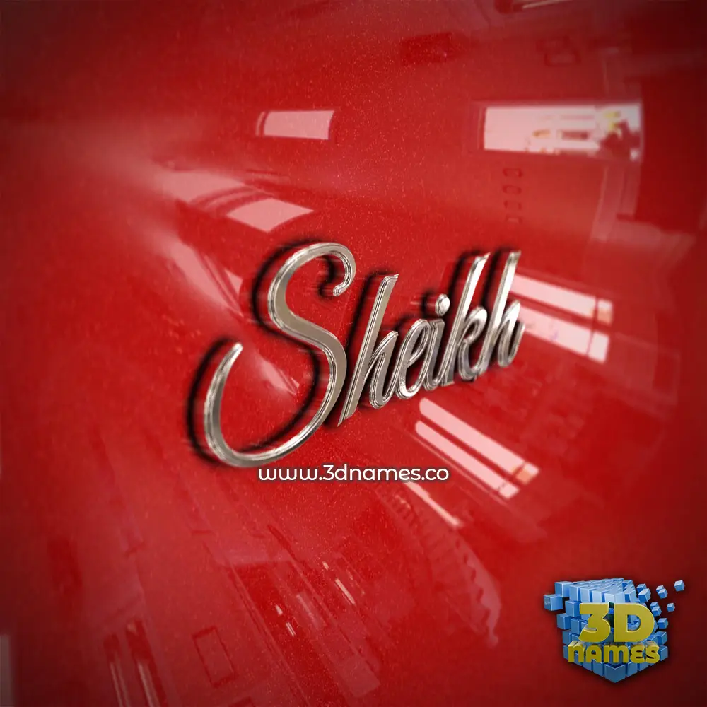 sheikh in Car Paint style - 3D name wallpaper sheikh in Car Paint style - 3D name wallpaper