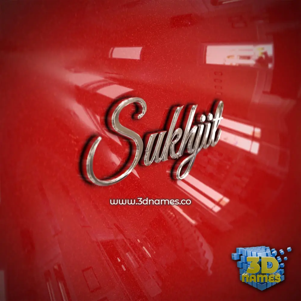 sukhjit in Car Paint style - 3D name wallpaper sukhjit in Car Paint style - 3D name wallpaper