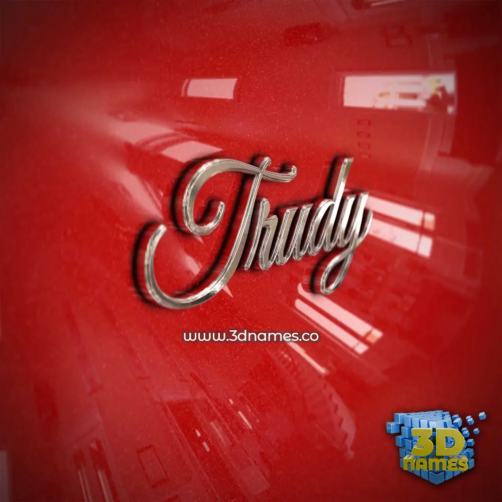 trudy in Car Paint style - 3D name wallpaper trudy in Car Paint style - 3D name wallpaper