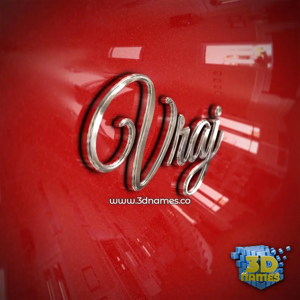 vraj in Car Paint style - 3D name wallpaper vraj in Car Paint style - 3D name wallpaper