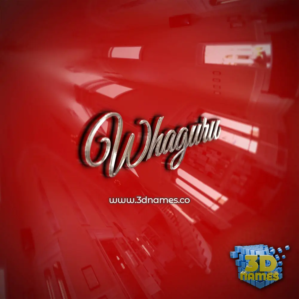 whaguru in Car Paint style - 3D name wallpaper whaguru in Car Paint style - 3D name wallpaper