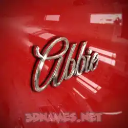 abbie in Car Paint style - 3D name wallpaper