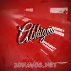 abhigna in Car Paint style - 3D name wallpaper