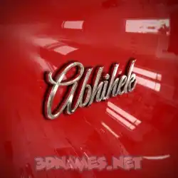abhihek in Car Paint style - 3D name wallpaper