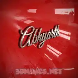 abhyarth in Car Paint style - 3D name wallpaper