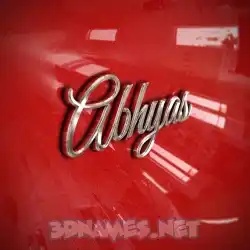 abhyas in Car Paint style - 3D name wallpaper