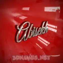 abisekh in Car Paint style - 3D name wallpaper
