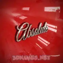 absolute in Car Paint style - 3D name wallpaper