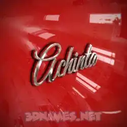 achinta in Car Paint style - 3D name wallpaper