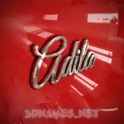 adila in Car Paint style - 3D name wallpaper